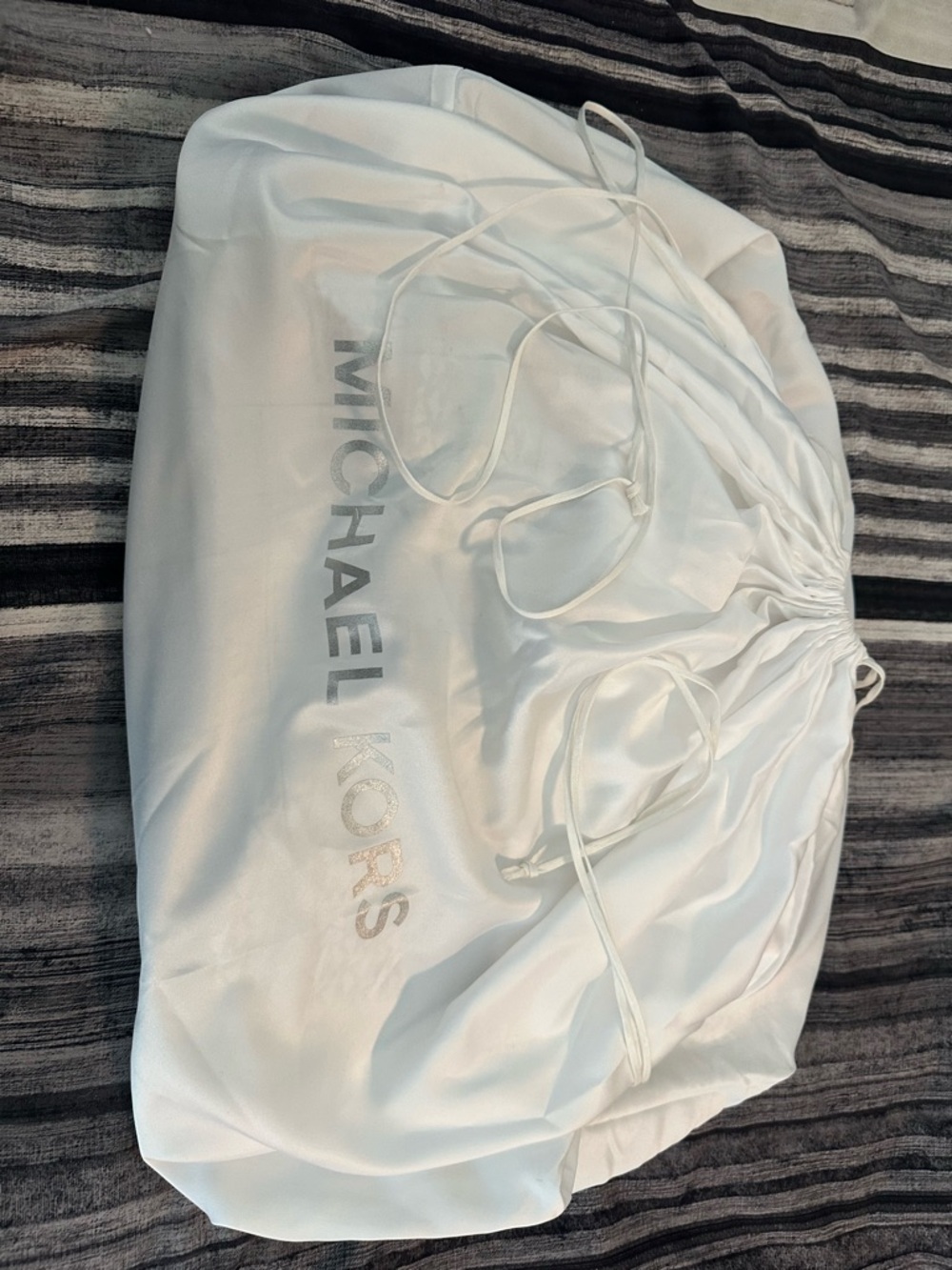 Michael Kors Beige & Cream Monogram Duffel Bag - Picture 4 of 4